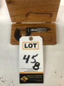 0-1" OD Micrometer, Starrett No.437, Carbide Faces, .0001"