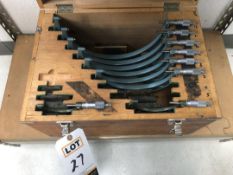 0-12" OD Micrometer Set, Mitutoyo 103-908-40, Incomplete