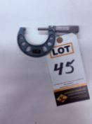 1-2" OD Micrometer, Fowler, Carbide Faces, .0001"