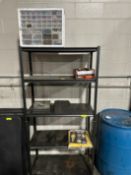 36" X 24" FIVE TIER METAL SHELF.