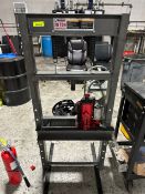 20 TON HYDRAULIC SHOP PRESS.