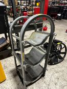 THREE TIER METAL RACK.