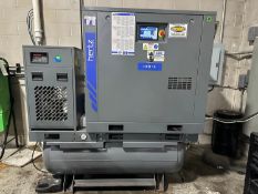 HERTZ HVD=15 82 GALLON ROTARY SCREW AIR COMPRESSOR.
