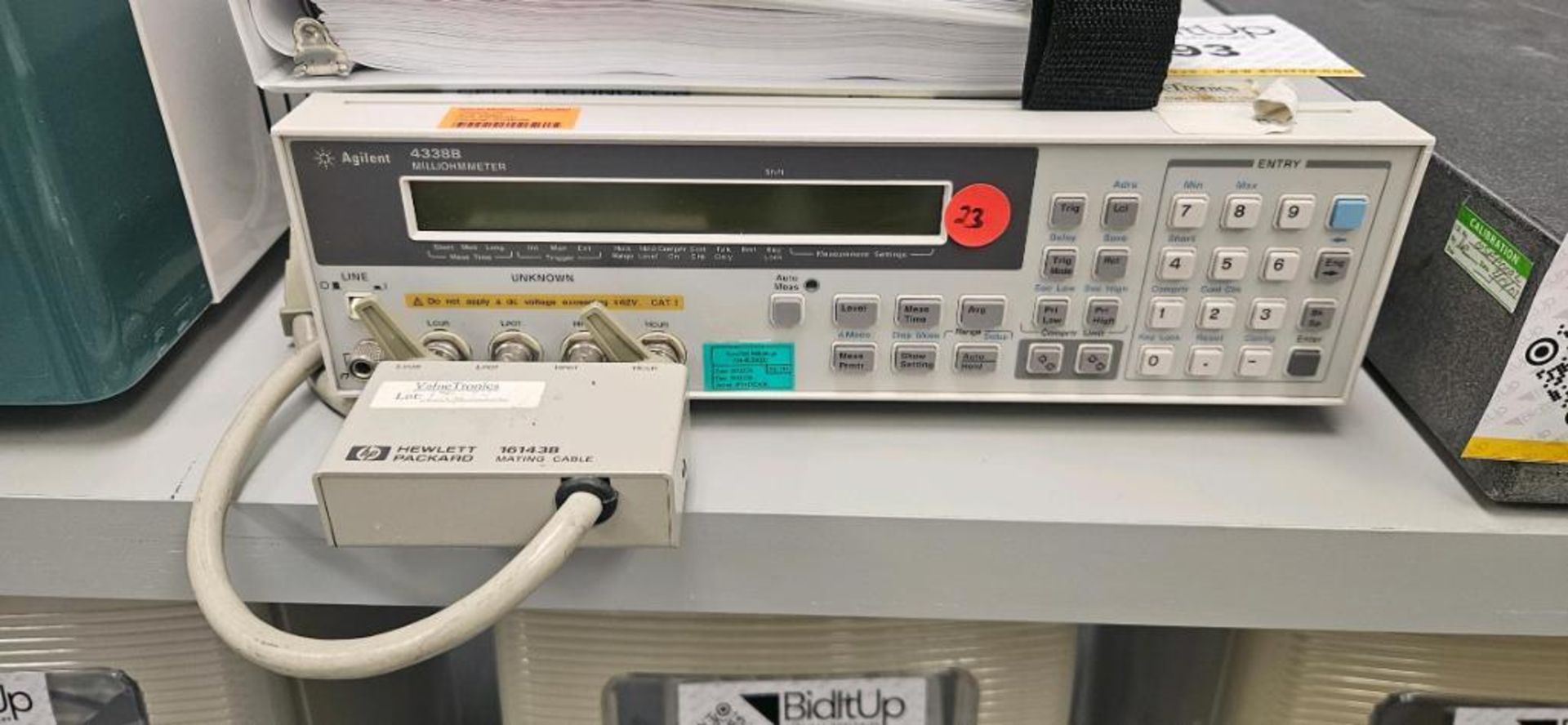 Agilent 4338B Milliohmmeter; Model#: 4338B SN#: JP1KD02408 Power Supply ...
