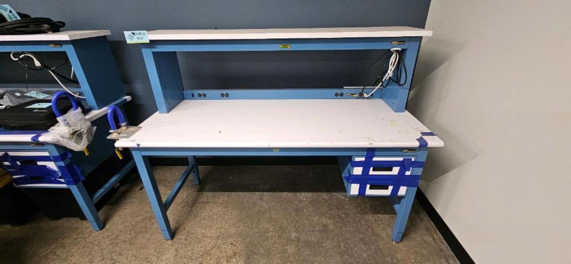 Workbench Instrument IAC Industries 2-Drawer Workbench w/ Instrument Shelf; Dimensions: 72 ...