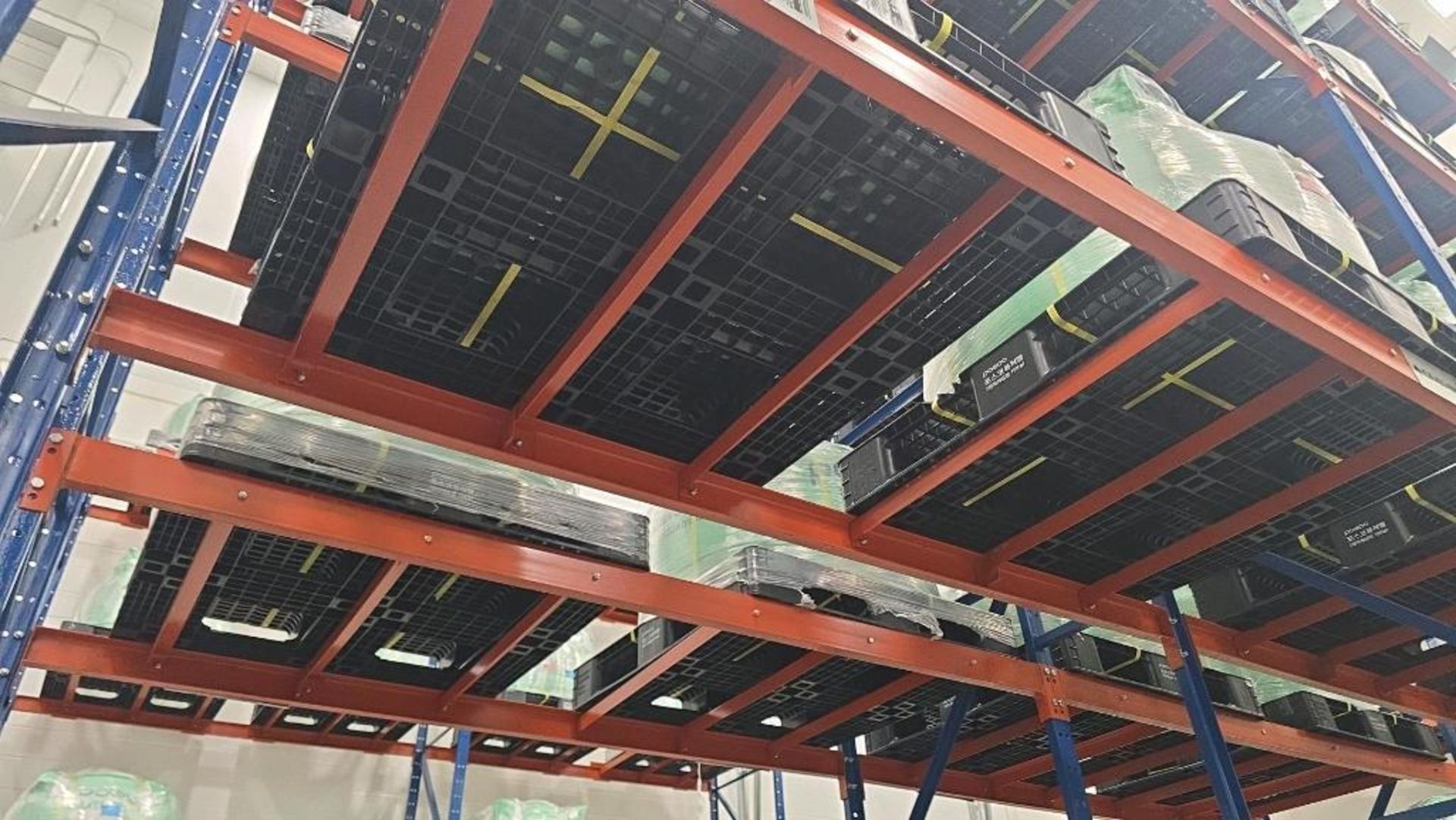Armchair Section Racking (4) Sections of Structural Pallet Racking; 2,200 lbs Max Load; Contents ...