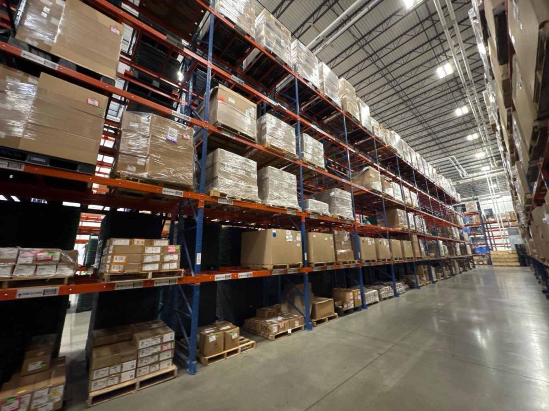 32 Inch Deep Pallet Racking (32) Sections of pallet racking; Pallet racking (34) uprights at 24 ...