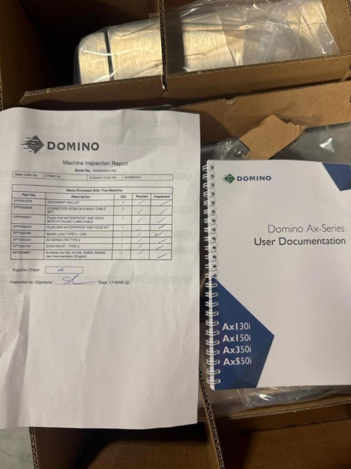 Domino AX-Series ; Domino AX Series inkjet printer. Offering solutions ...
