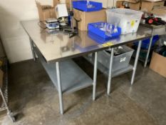 LOT: 2 STAINLESS STEEL TABLES