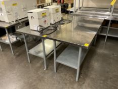 LOT: 2 STAINLESS STEEL TABLES