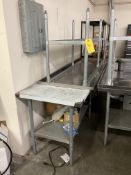 LOT: 2 STAINLESS STEEL TABLES