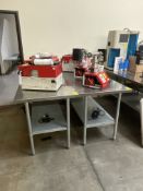 LOT: 2 STAINLESS STEEL TABLES