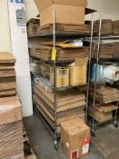 CHROME WIRE SHELVING ONLY, CONTENTS NOT INCLUDED