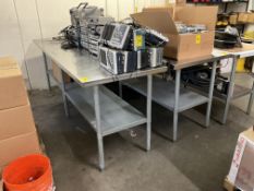 LOT: 2 STAINLESS STEEL TABLES