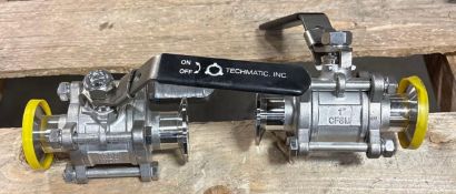 (2) Techmatic 2 way Valves