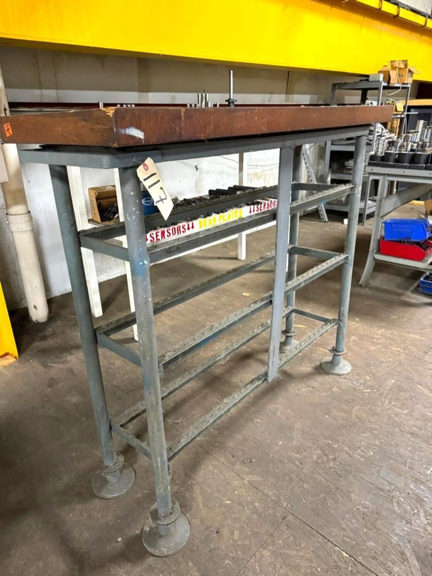Top Loading Bench Loading Fee: $10 Steel Work Bench with Wood Top 54