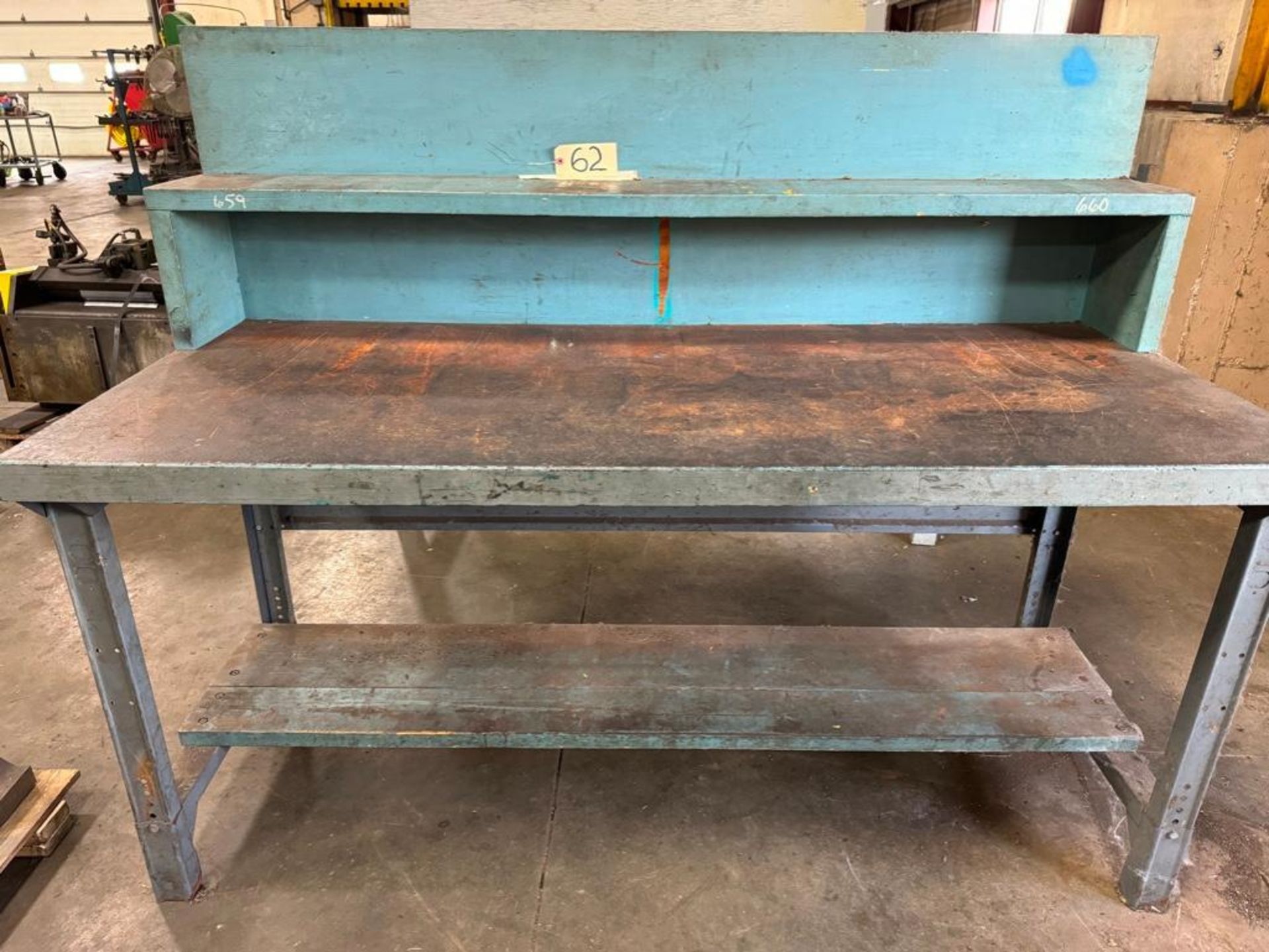 Top Loading Bench Loading Fee: $15 Steel Work Bench with Wood Top 72