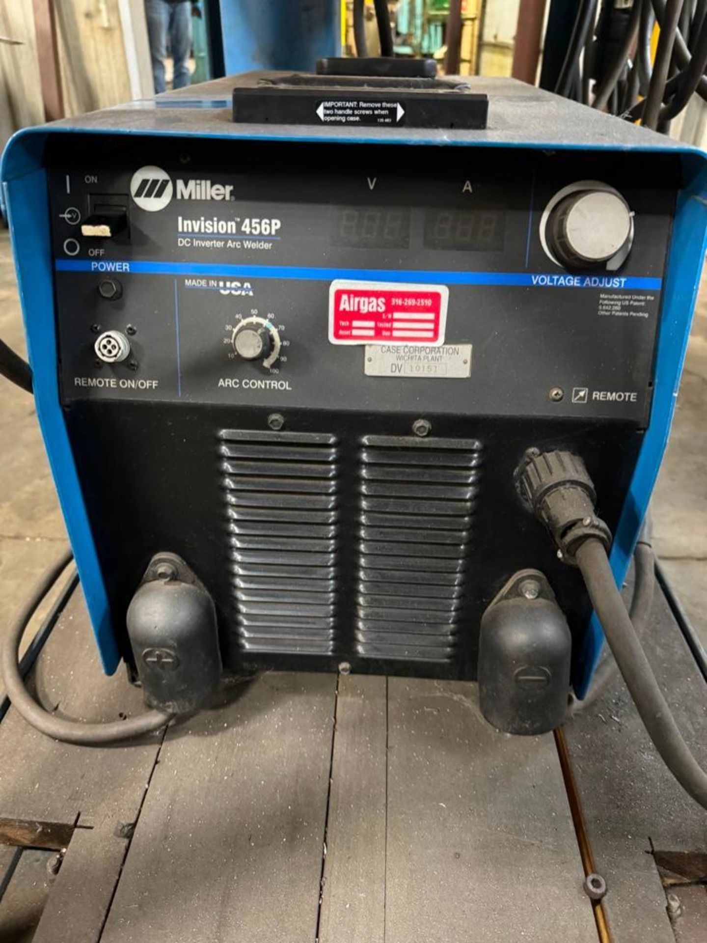 Loading Fee: Miller #Invision 456P Arc Welder S/N LB064234 #70 Series ...