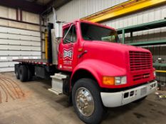 International #7100 Diesel Flatbed Truck