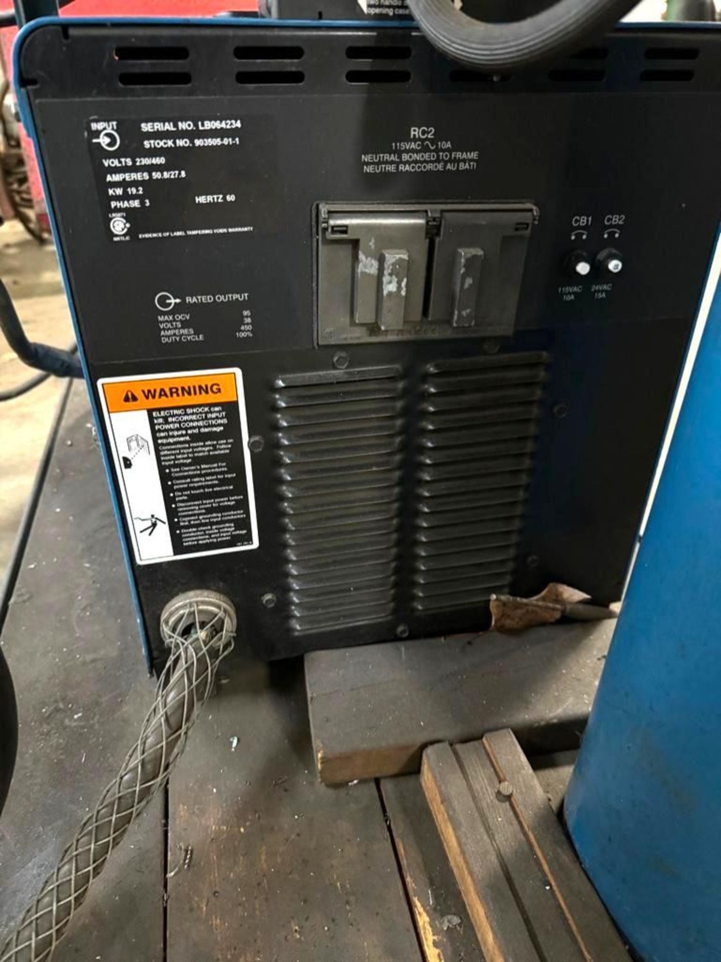 Loading Fee: Miller #Invision 456P Arc Welder S/N LB064234 #70 Series ...