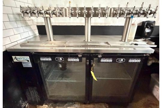 (18) Tap Beer Dispenser w/Avantco Cooler - Image 1 of 4