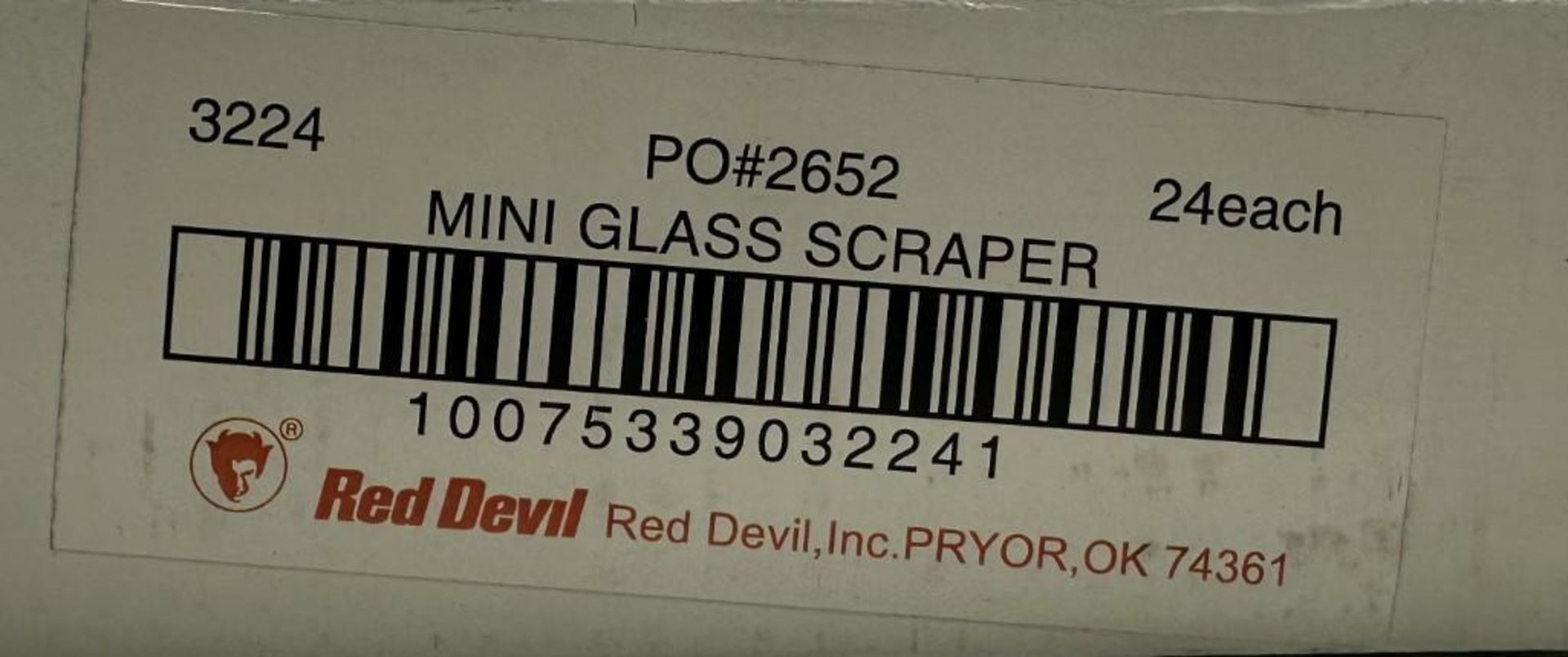 Red Devil Shell Box Red Devil #3224 Mini Glass Scrapers Scrapes Paint Stickers, Etc.24 per ...