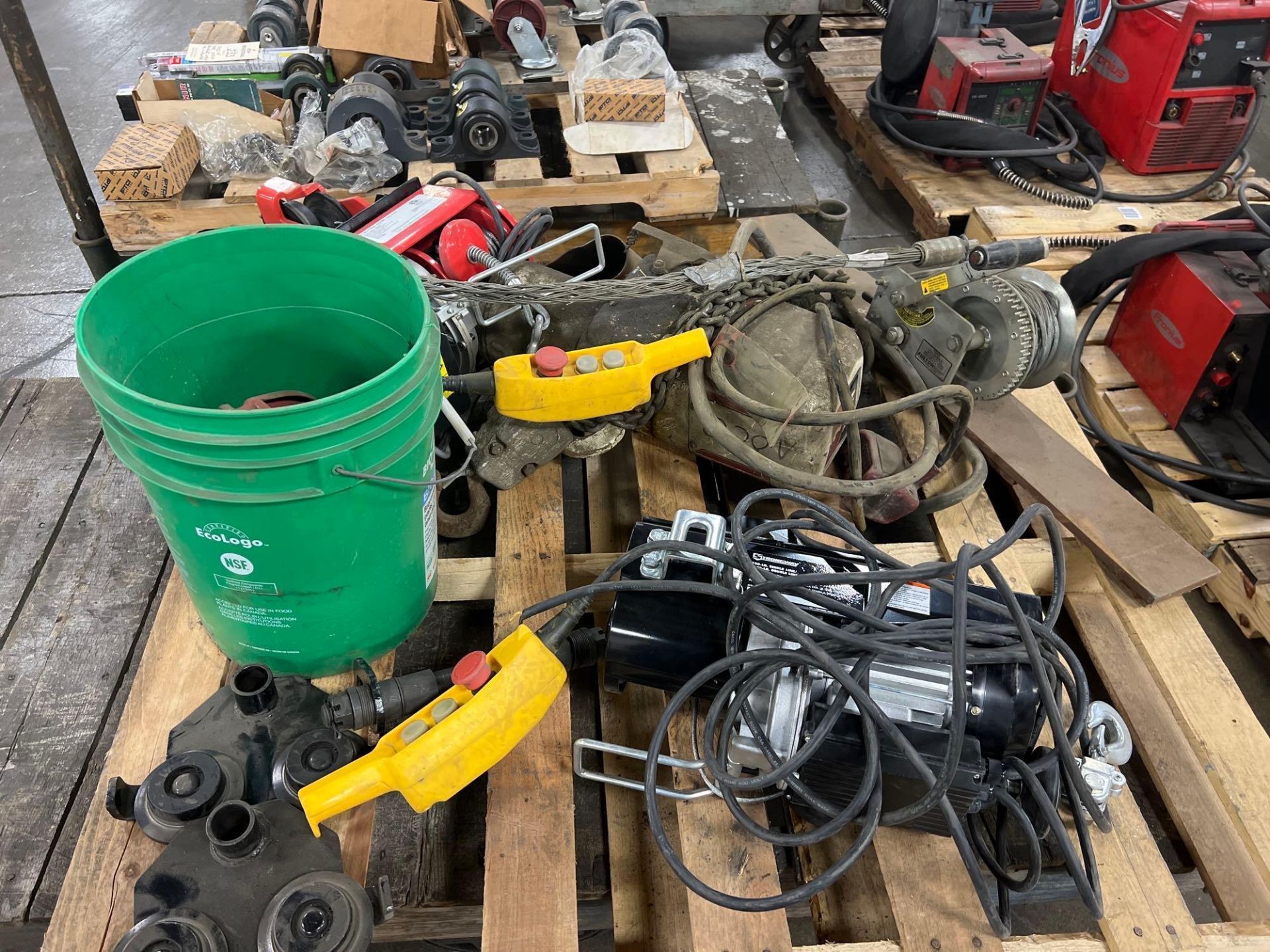 Loading Fee: $ 15 Lot of Electric Chain Hoists, Winches & Chain Fall (1 ...