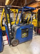 3,600lb Cap. Hyster #E40HSD3-21 Electric Standup Forklift