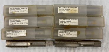 Lot of (8) - HSS, Standard Hand Tap Ground Thread