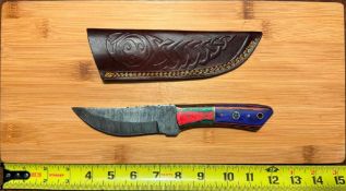 Straight Back Knife with Sheath