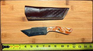 Modified Hunting Knife with Sheath