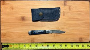 Folding Pocket Knife with Sheath