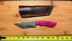 Modified Clip Point Knife with Sheath