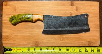 Cleaver Style Knife with Sheath