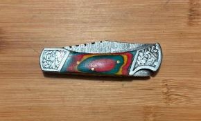 Folding Pocket Knife with Sheath