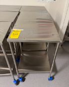 (3) Stainless Steel Mobile Carts - need measurements