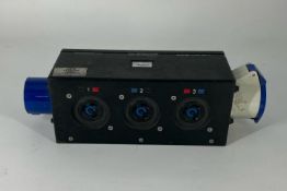 INDU PD BOX 208V CEE 30A-BLU5 - L6-30 X3, THRU