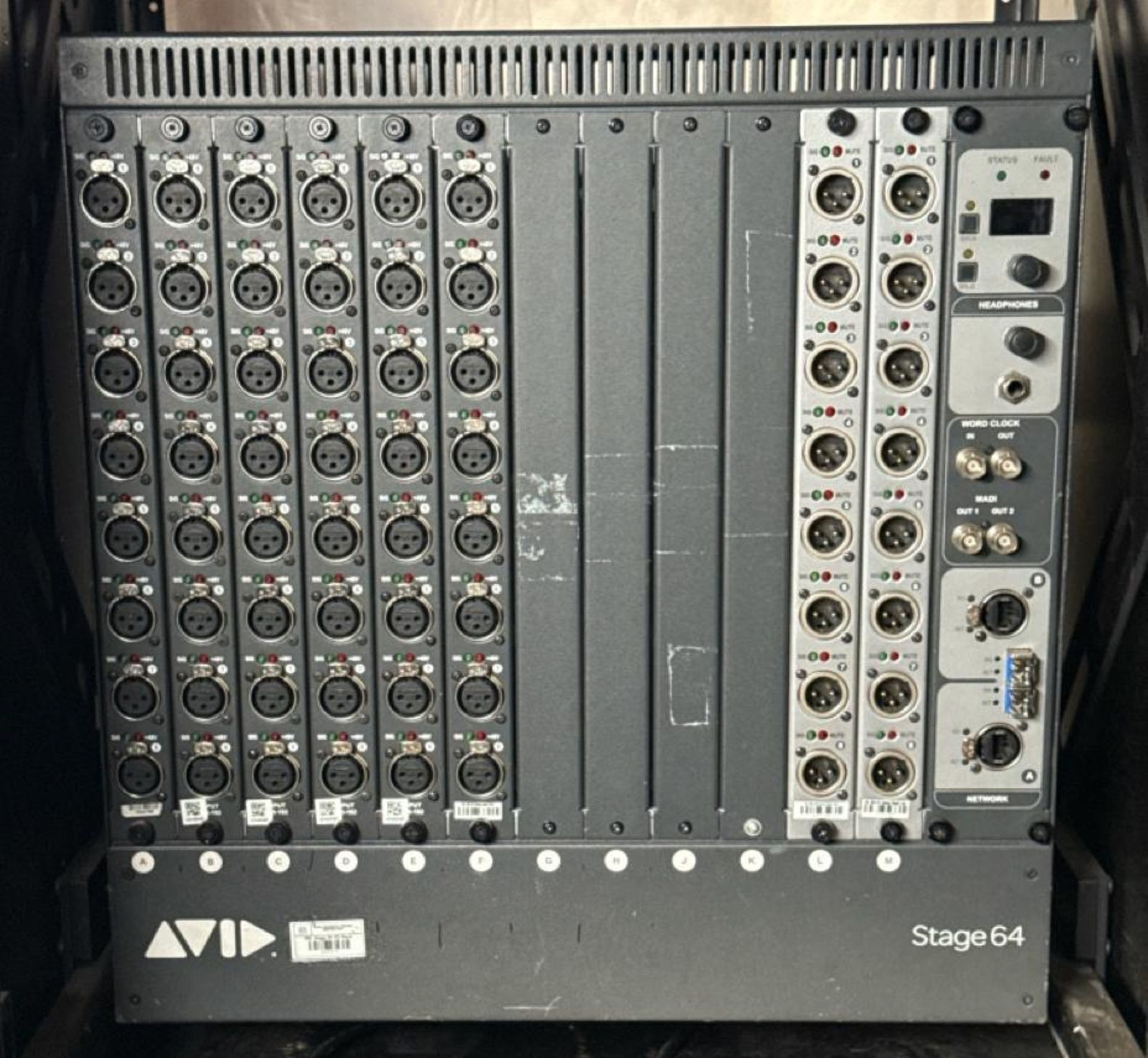 AVID S6L-24C W/ 112 ENGINE and AVID 64 STAGE RACK - REPRESENTATIVE ...