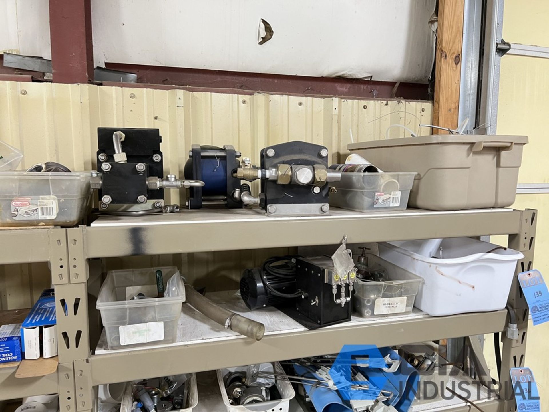 Pump Drive Rack (LOT) CONTENTS OF (5) SECTIONS RACK INCLUDING HARDWARE, ELECTRONICS ...