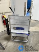 10" KOBALT MODEL KT1015 PORTABLE TABLE SAW; S/N 47581, 24" X 2" TABLE
