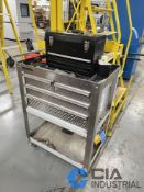 4-DRAWER STEEL GLIDE PORTABLE TOOLBOX WITH 2-DRAWER TOOLBOX