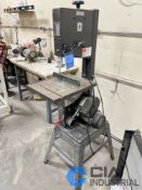 12" DAYTON MODEL 4HEW3 METAL / WOOD VERTICAL BAND SAW; 3/4 HP, 16" X 19" TABLE, BAND SPEED: 80 - 3,
