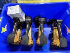 1-3/8" STAPLE BOSTITCH MODEL SW7437 12 VOLT CORDLESS STAPLE GUNS WITH CHARGERS