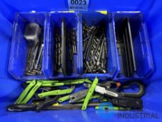 (LOT) MISCELLANEOUS HAND TOOL WITH NUTRUNNERS AND DRILL BITS