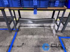 30" X 60" ADJUSTABLE STEEL FRAME MAPLE TOP WORKBENCH **SPECIAL NOTICE - DELAYED REMOVAL - PICKUP 1-