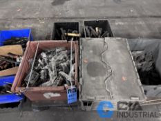 (LOT) MISC. HAND TOOLS INCLUDING (2) BINS OF NEW TORX SCREWDRIVERS, (2) BINS OF MISC. HAMMERS