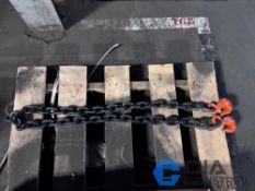 (NEW) 7' X 1/2 TON CM HAMMERLOCK CHAIN WITH CLERIS GRAB HOOKS
