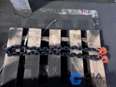 (NEW) 7' X 1/2 TON CM HAMMERLOCK CHAIN WITH CLERIS GRAB HOOKS