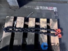 (NEW) 7' X 1/2 TON CM HAMMERLOCK CHAIN WITH CLERIS GRAB HOOKS