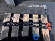 (NEW) 7' X 1/2 TON CM HAMMERLOCK CHAIN WITH CLERIS GRAB HOOKS